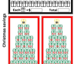 Christmas Savings Tracker 500 Savings Challenge