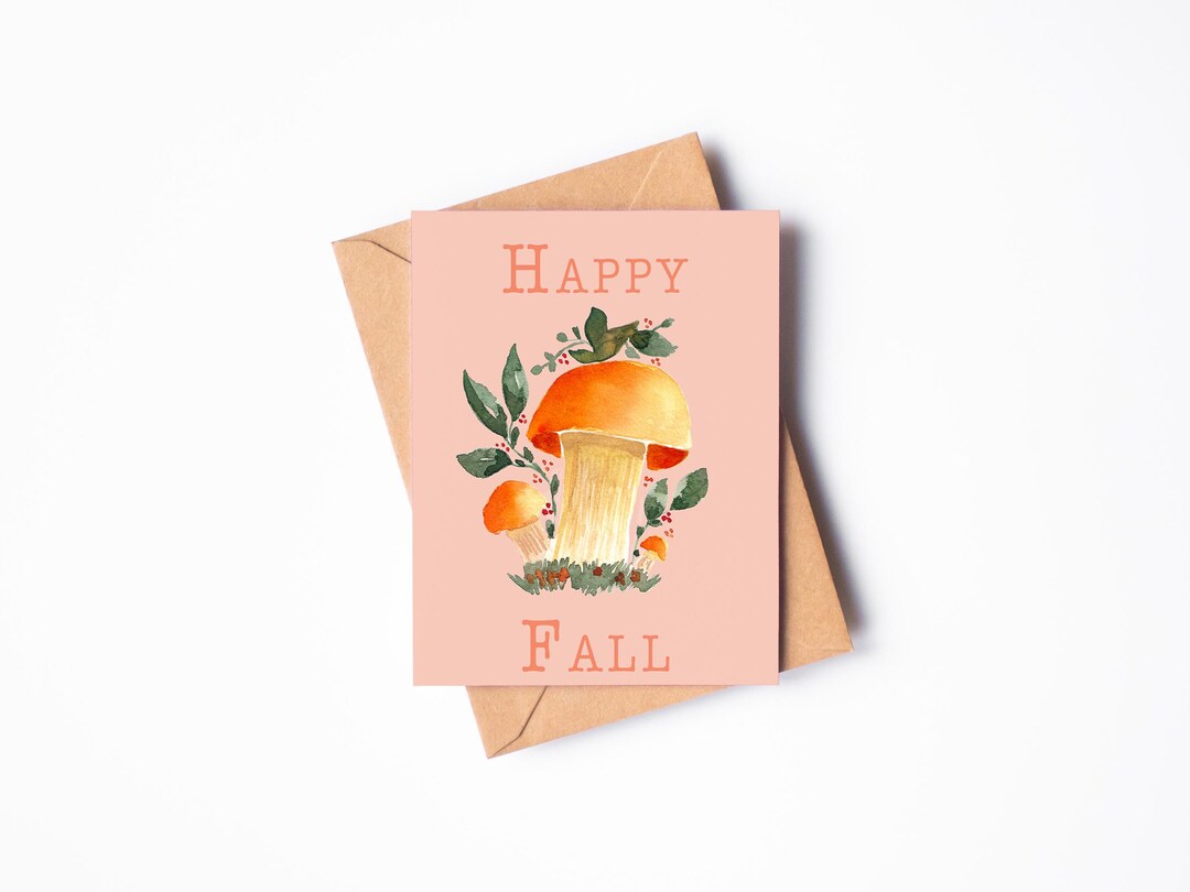 Fall Note Cards / Watercolor Illustrated Autumn Greeting Cards - Etsy