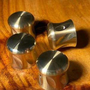Guitar Knob - Helix - 3D CNC Milled -  Raw Aluminum or Hard Anodized