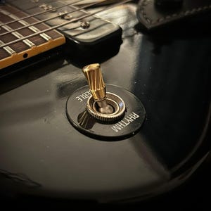 Solid Brass or Aluminum  &quot;SCEPTER&quot; Switch Tip - 8-32 Thread - Les Paul Guitar- raw Aluminum available NOW!
