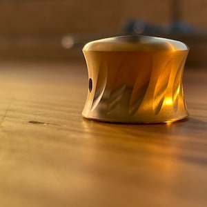 Guitar Knob - Fluted - CNC Milled - Brass, Black or Raw Aluminum