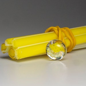 Chamomile Flower in Canes Murrini Coe 104 for Lampworking 6 cm long