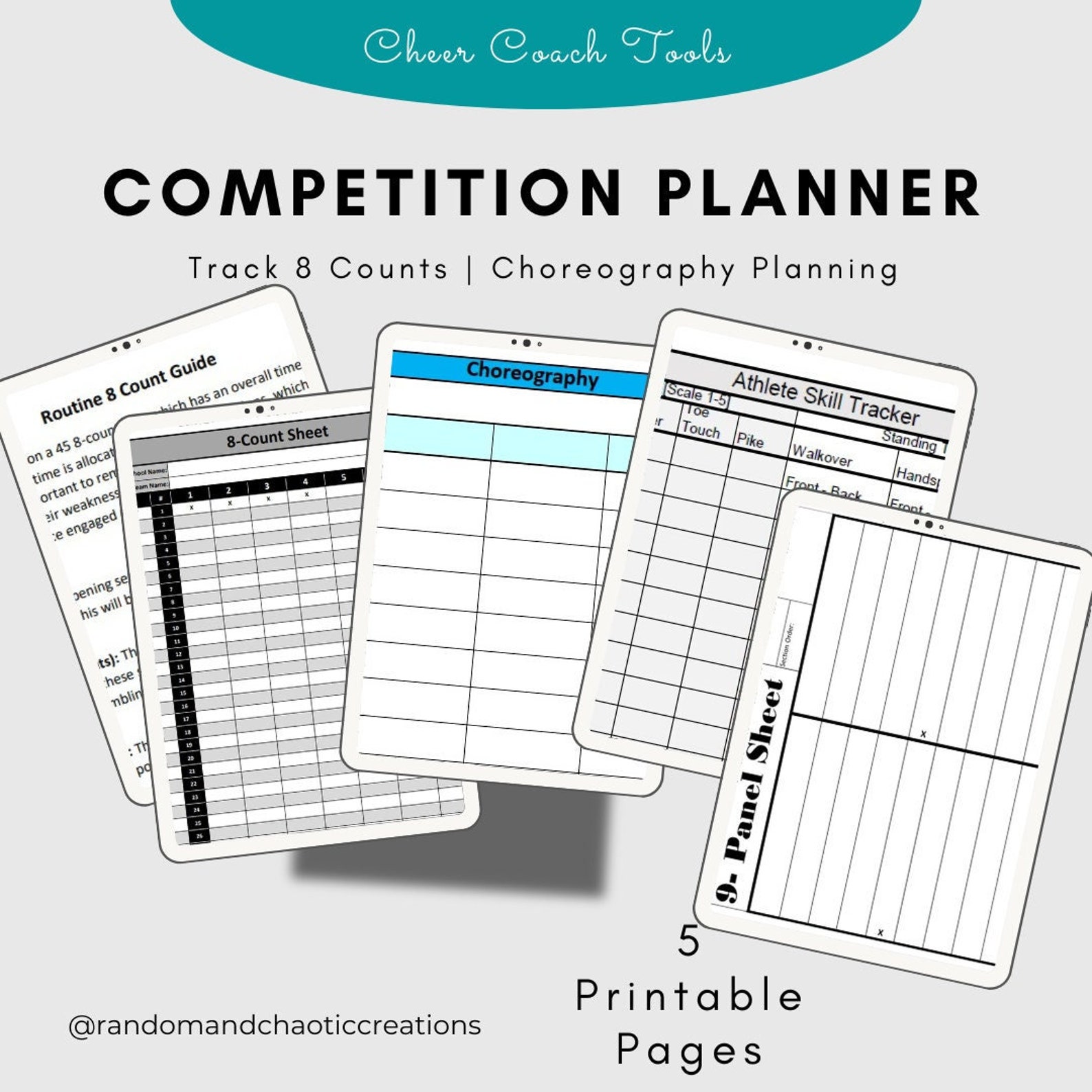 Pre Competition Routines Examples Cheer Coach Competition Routine Kit - Etsy