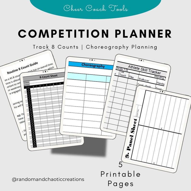 Cheer Coach Competition Routine Kit - Etsy