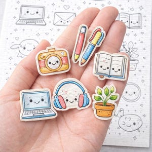 25 Cute Object Embroidery Patterns PDF, Kawaii Everyday Objects Embroidery, Beginner Hand Embroidery Pattern, Printable DIY Embroidery