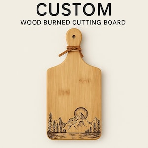 Custom Wood Burned Cutting Board
