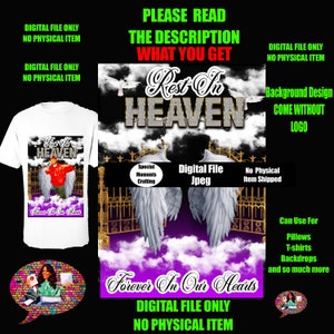 In Loving Memory, PNG Center T-shirt Design, Memorial, RIP Design, Funeral Background PNG, Sublimation,  Rest In Peace