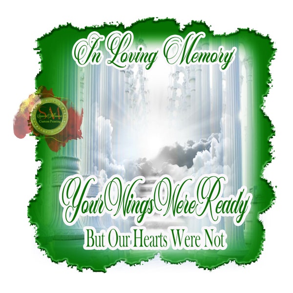 In Loving Memory, PNG Center T-shirt Design, Memorial, RIP Design, Funeral Background PNG, Sublimation,  Rest In Peace