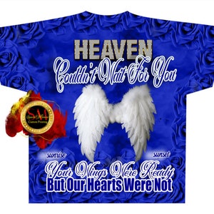 3D All over T-shirt Template, Digital Photoshop Template, Memorial T-shirt Template, Funeral T-shirt Design
