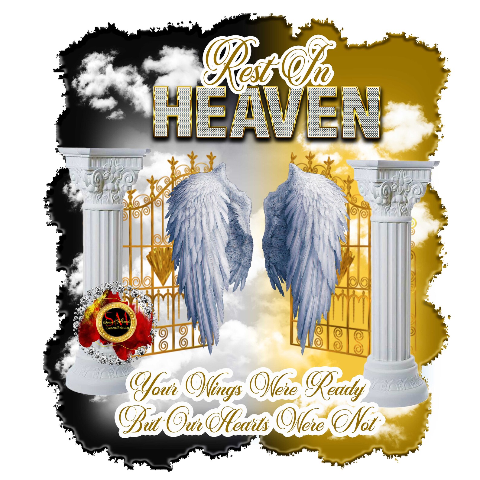 In Memory Rip In Loving Memory, PNG Center T-shirt Design, Memorial, RIP Design ...