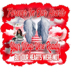 In Loving Memory, PNG Center T-shirt Design, Memorial, RIP Design, Funeral Background PNG, Sublimation,  Rest In Peace