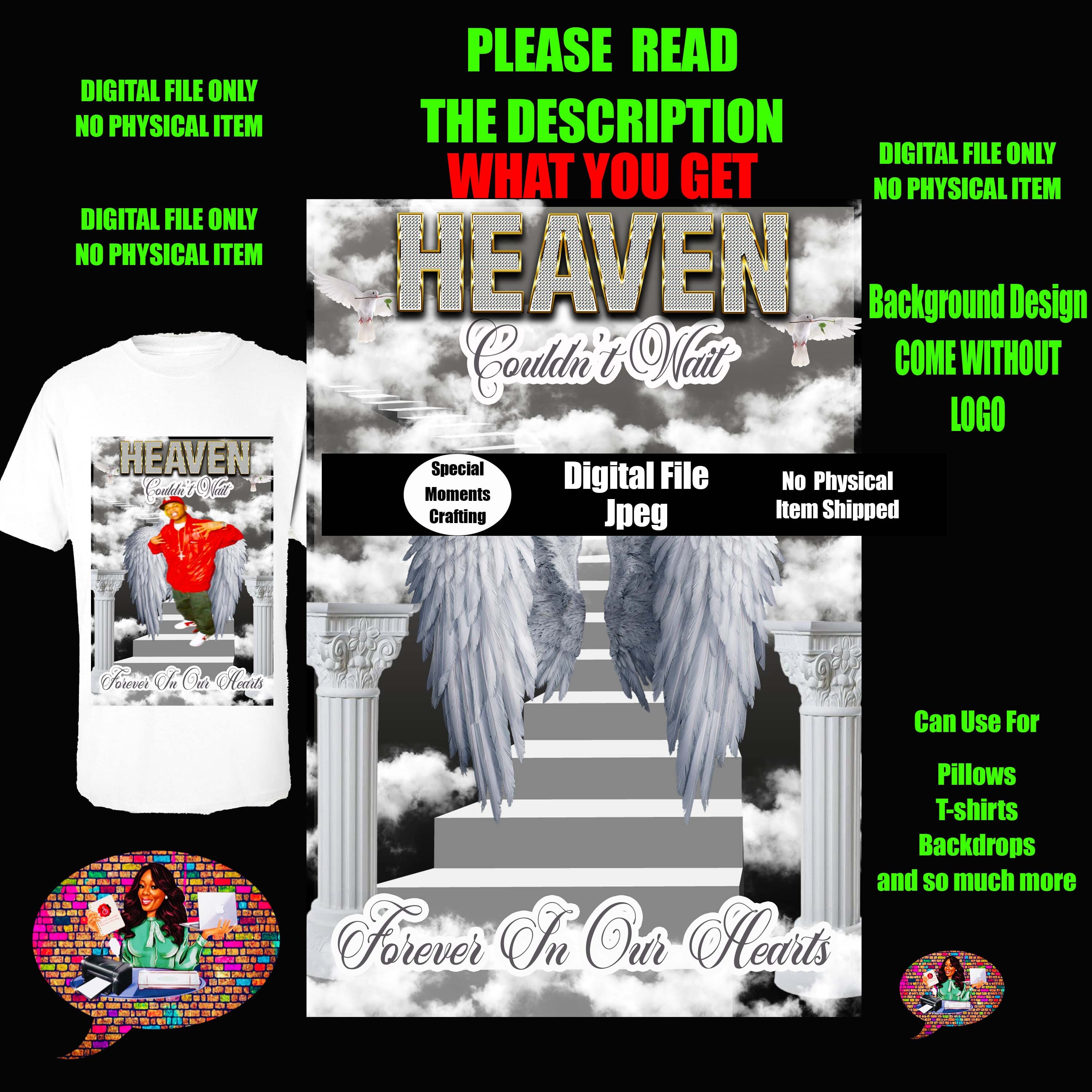 In Loving Memory, PNG Center T-shirt Design, Memorial, RIP Design ...