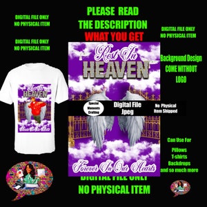 In Loving Memory, PNG Center T-shirt Design, Memorial, RIP Design, Funeral Background PNG, Sublimation,  Rest In Peace