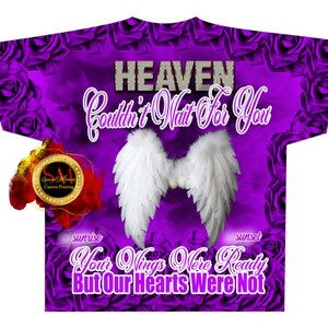 3D All over T-shirt Template, Digital Photoshop Template, Memorial T-shirt Template, Funeral T-shirt Design