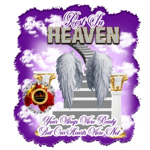 In Loving Memory, PNG Center T-shirt Design, Memorial, RIP Design, Funeral Background PNG, Sublimation,  Rest In Peace