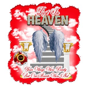 In Loving Memory, PNG Center T-shirt Design, Memorial, RIP Design, Funeral Background PNG, Sublimation,  Rest In Peace
