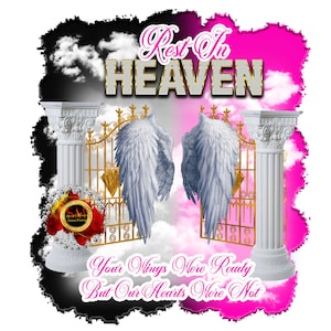 In Loving Memory, PNG Center T-shirt Design, Memorial, RIP Design, Funeral Background PNG, Sublimation,  Rest In Peace