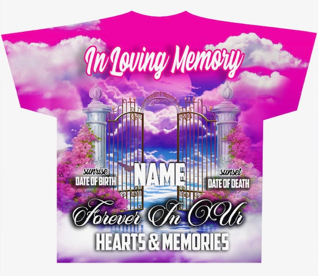 3D All Over T shirt Template Digital Photoshop Template Memorial T