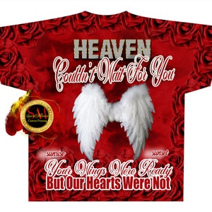 3D All over T-shirt Template, Digital Photoshop Template, Memorial T-shirt Template, Funeral T-shirt Design
