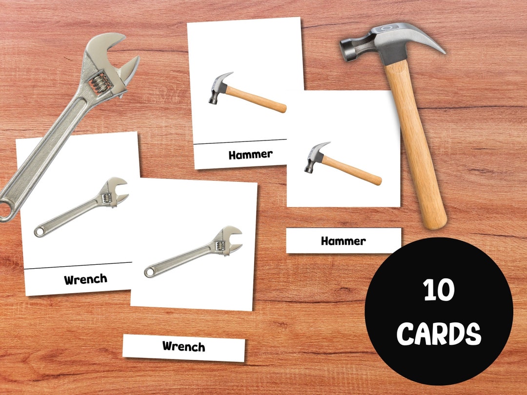 Tool Flashcards Tool Matching Activity Toddler Activity Montessori