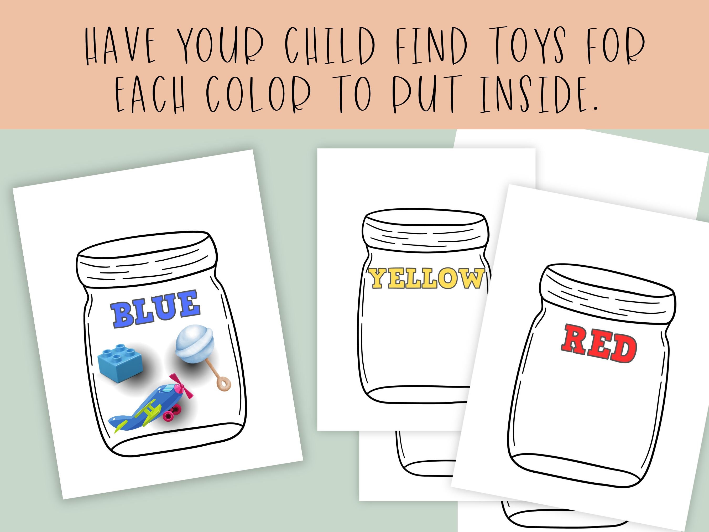 Learning Colors Printable Montessori Colors Sort by Color Toddler Busy ...