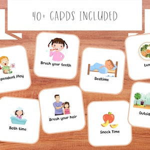 Toddler schedule template editable schedule for kids visual schedule printable schedule with pictures baby schedule template editable
