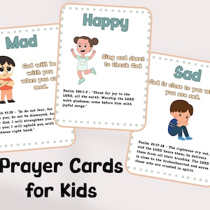 Cartes de prière pour les sentiments des enfants cartes flash école du dimanche cartes d'école à la maison cartes chrétiennes catholiques pour les enfants imprimables prières pour les enfants