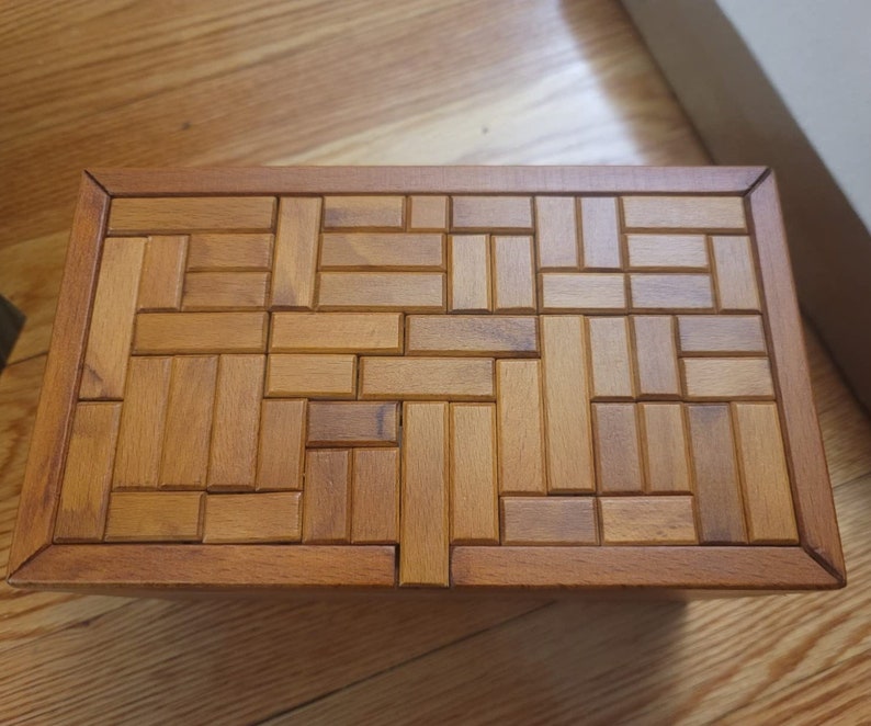 32 Steps Wooden Secret Puzzle Box Toys Money Holder Handmade Etsy UK