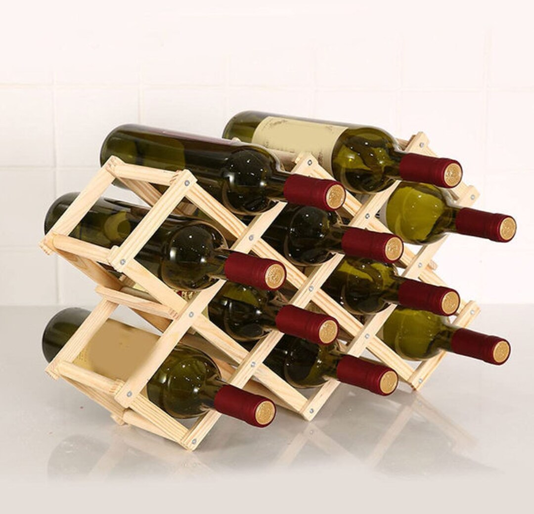 Stackable Stand Foldable Tabletop Bottle Holder Floor Mount 10 Etsy