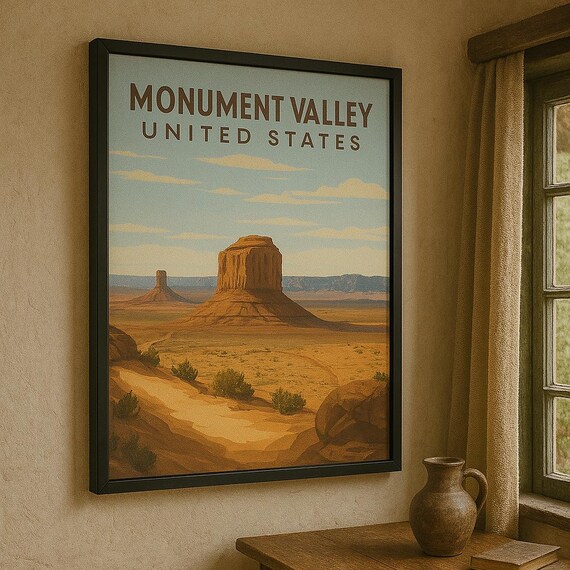 アメリカ モニュメントバレー 巨大ポスター 額入り 額縁 海外