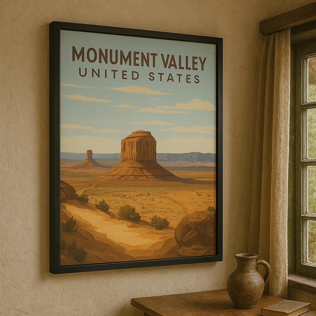 アメリカ　モニュメントバレー　巨大ポスター　額入り　額縁　海外インテリア アメリカ モニュメントバレー 巨大ポスター 額入り 額縁 海外