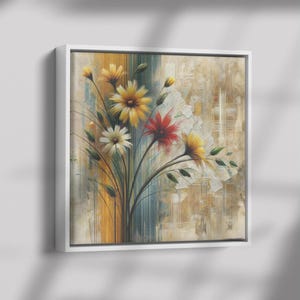 Flower Wall Art Framed, Wall art, home decor, Wall decor, wall hangings