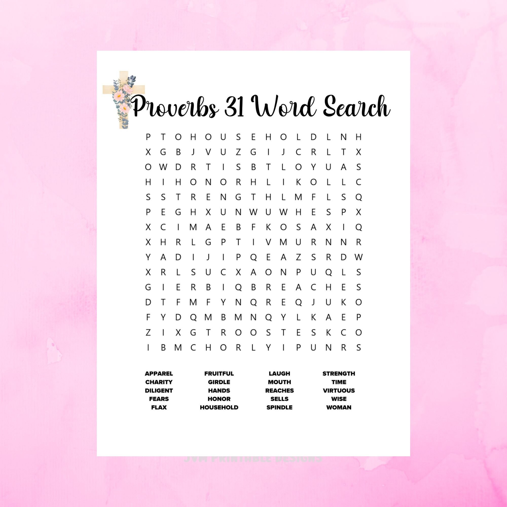 Bible Word Search, Bible Puzzles for Adults, Bible Word Search ...