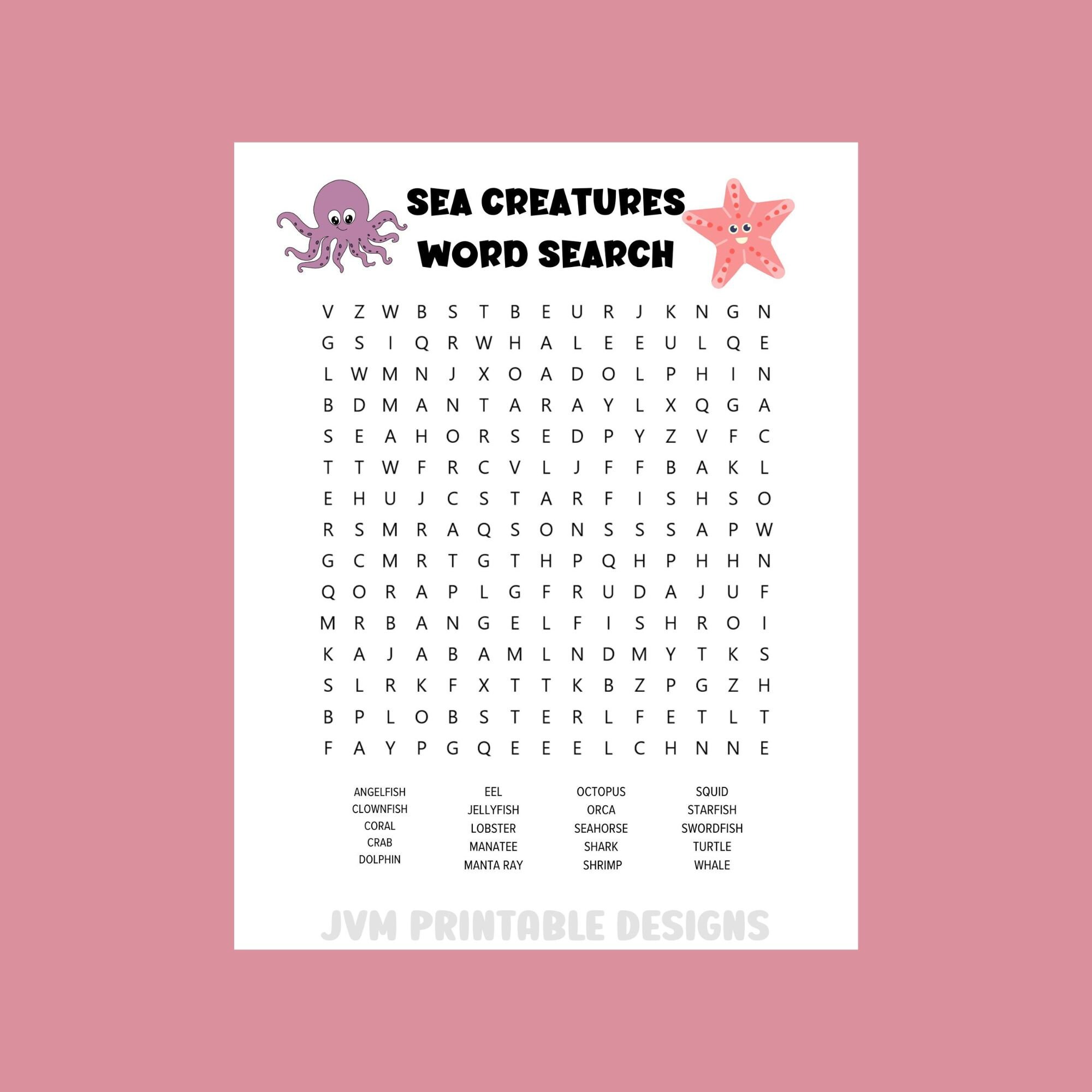 Kids Word Searches Printable Word Searchactivity Pages for Kids ...