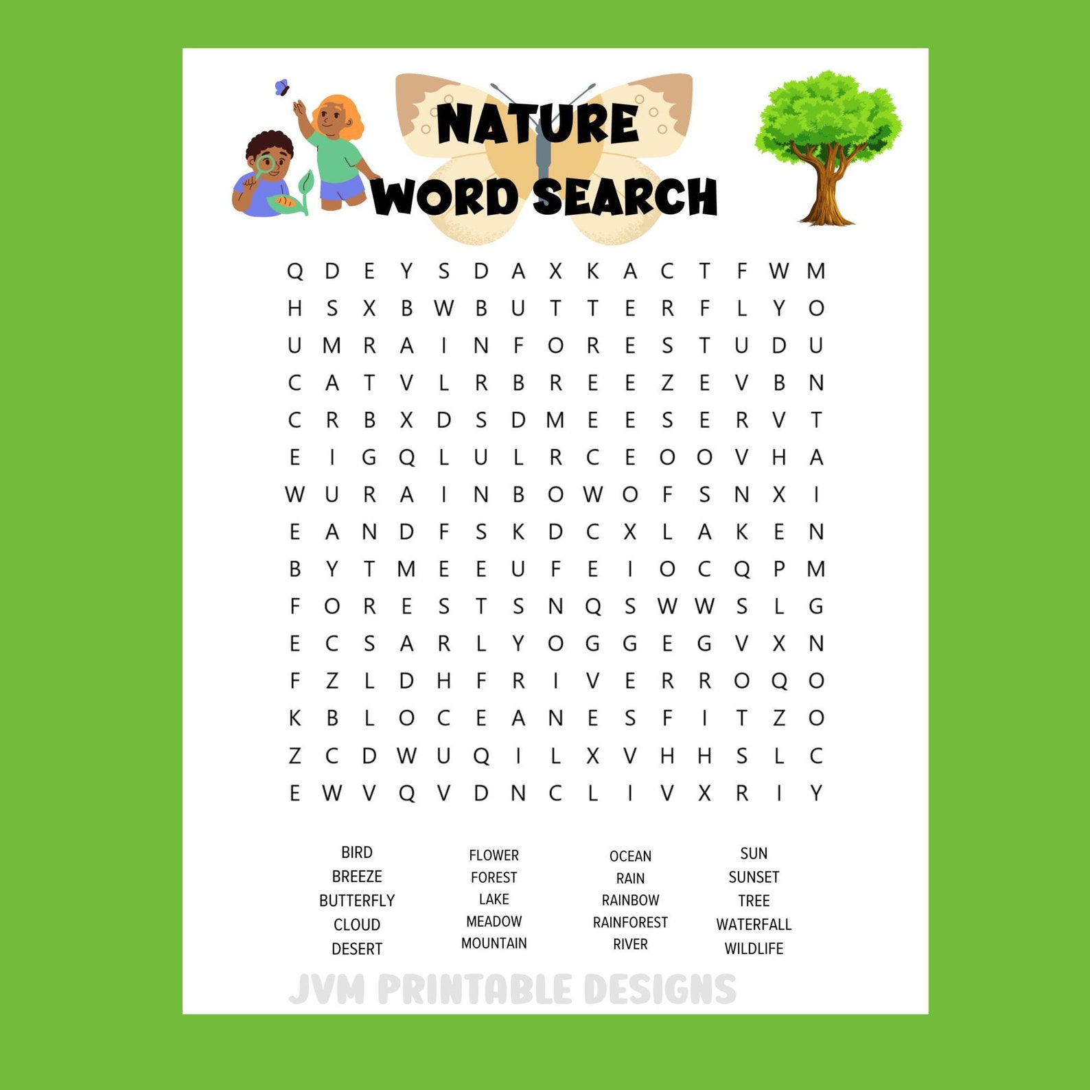 Kids Word Searches Printable Word Searchactivity Pages for Kids ...