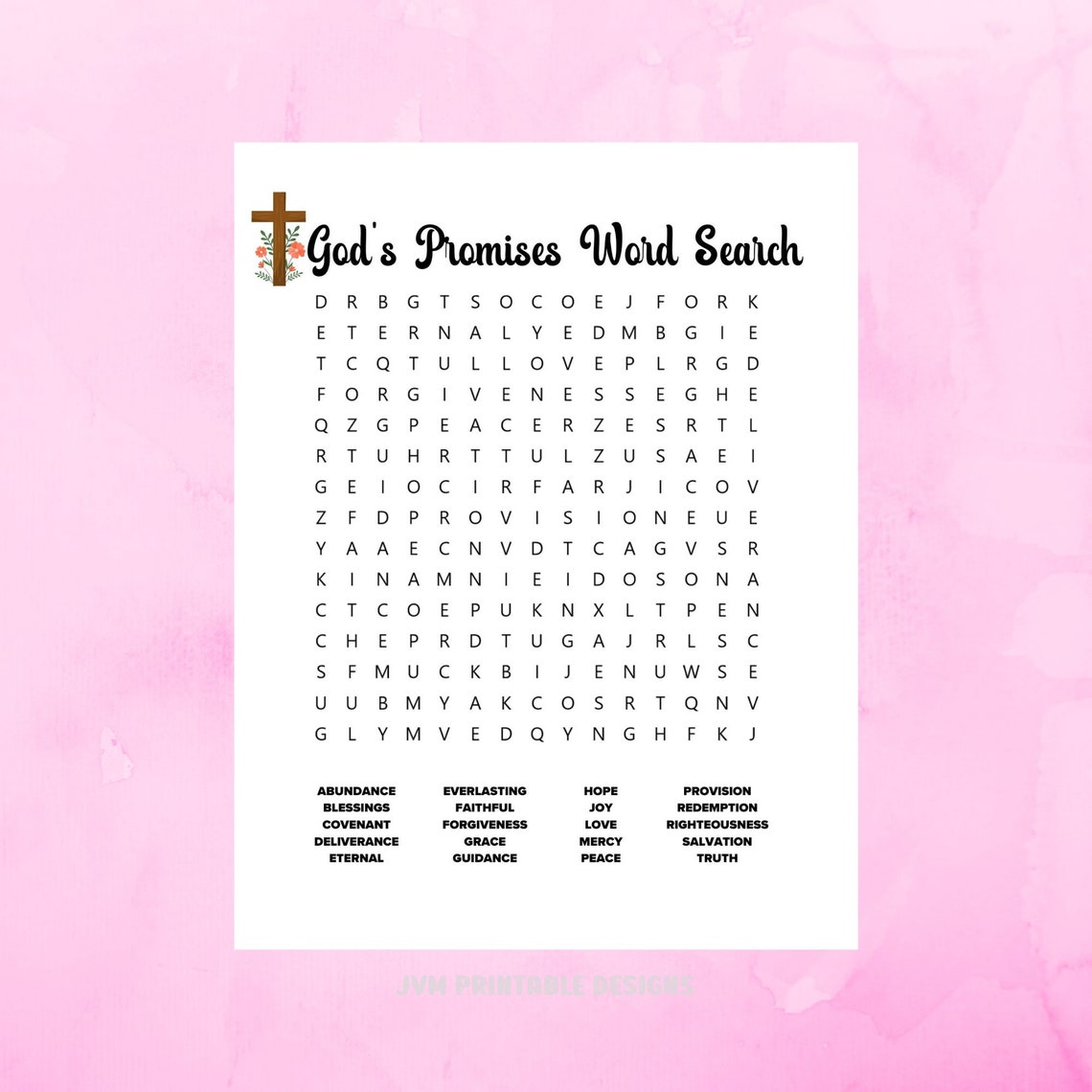 Bible Word Search, Bible Puzzles for Adults, Bible Word Search ...