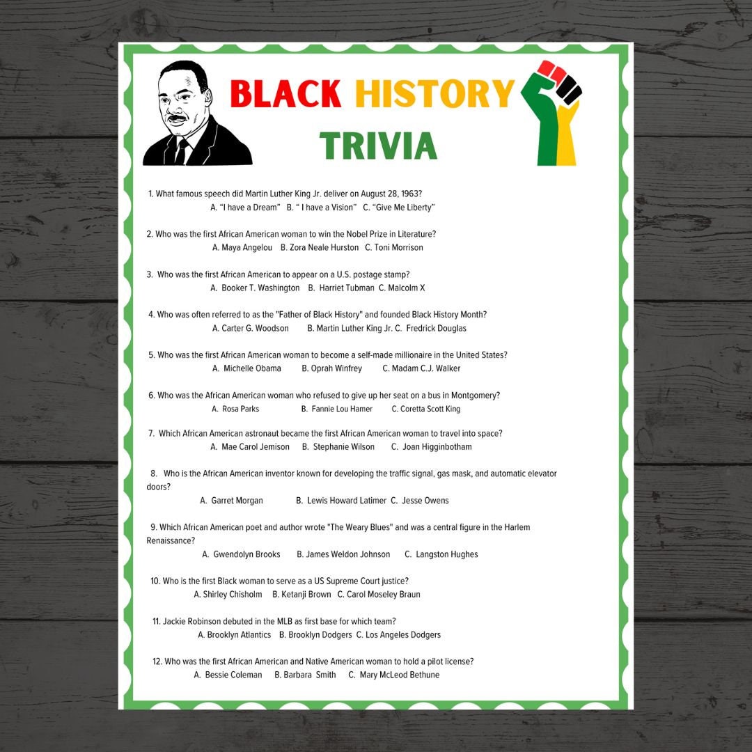 Black History Trivia Black History Month Games Black History Printable black-history-trivia-black-history-month-games-black-history-printable