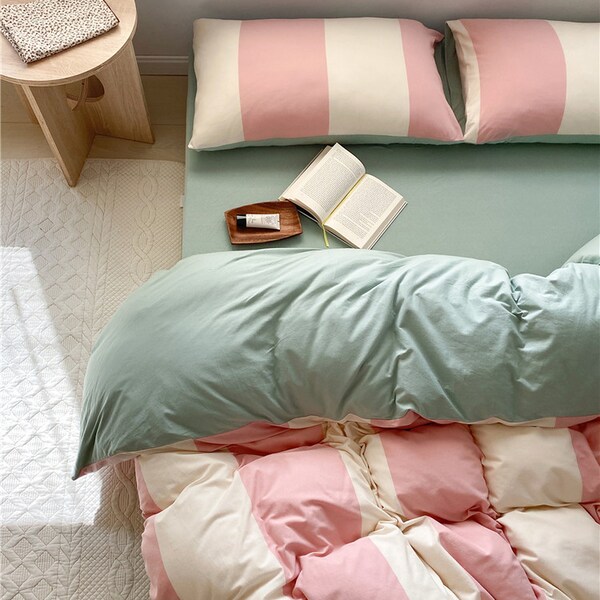 Striped Bedding Etsy