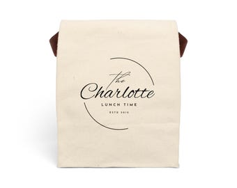 Canvas Lunch Bag with Strap: Eco-Friendly Tote, Customizable Gift