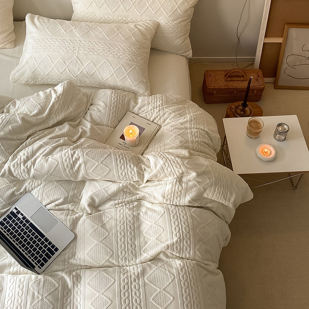 Duvet Cover Milky Fleece Plush soft and Cozy or Bedding Set /bed Sheet