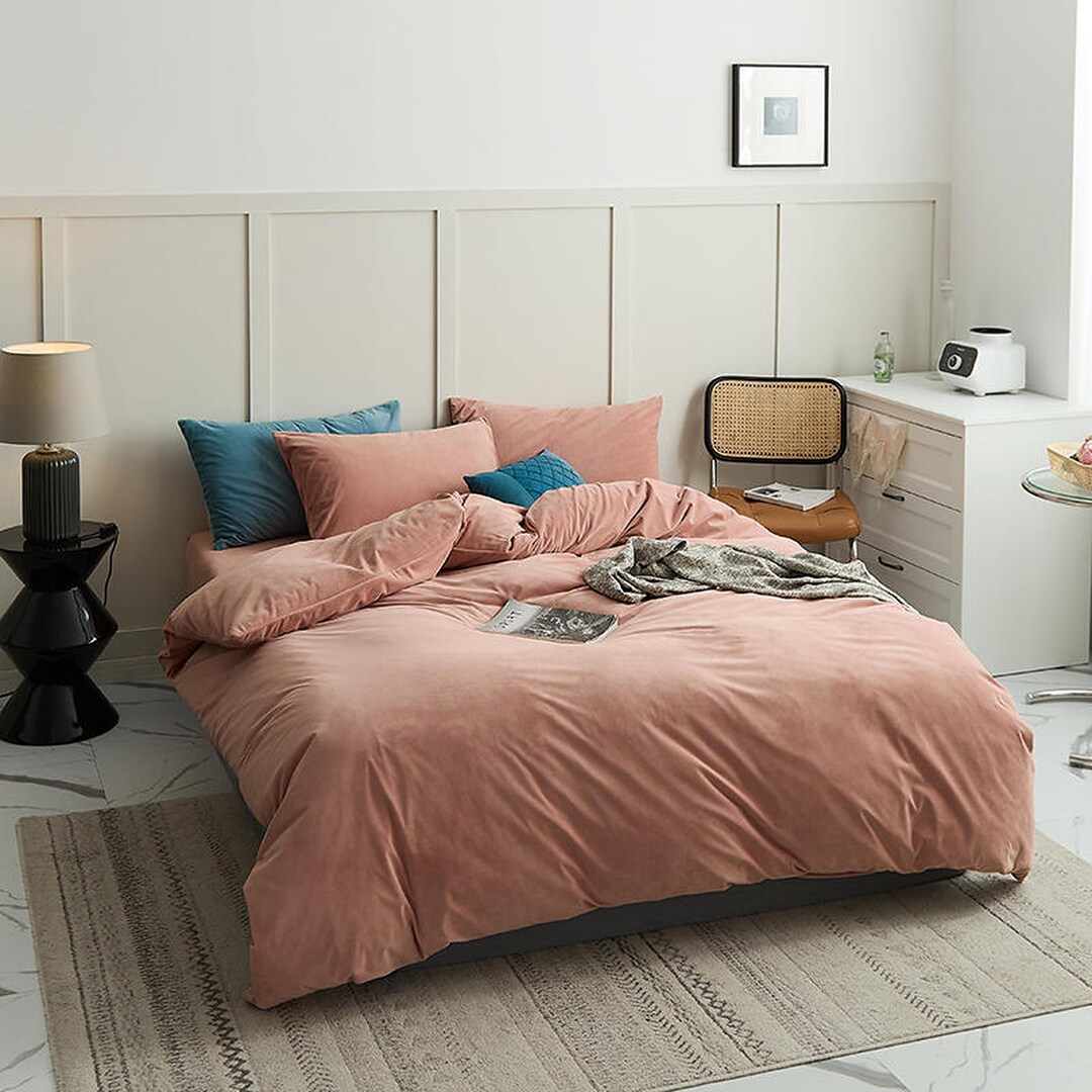 Duvet Cover Milky Fleece Plush soft and Cozy or Bedding Set /bed Sheet