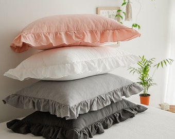 Pillowcase (2 Pack)/ White Pillow cover /black pillow Cover Set/Pink pillowcase