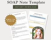Counseling SOAP Note | Client Progress Note Template | Progress Notes For Therapists | Counseling Documentation | Social Soap Note Template