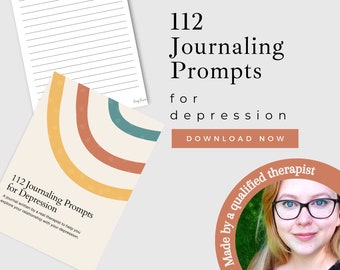 Journal Prompts for Depression PDF |  Journal About Mental Health | Journaling Prompts for Mental Health PDF | Journal Prompts for Adults