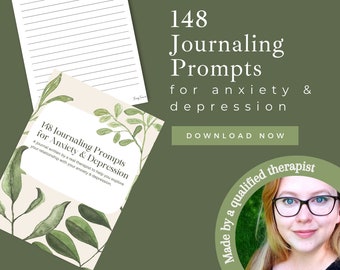 Journal Prompts for Anxiety and Depression |  Journal About Mental Health |  Prompts for Mental Health PDF | Journal Prompts for Adults