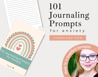 Journaling About Anxiety |  Journal About Mental Health | Journaling Prompts for Mental Health PDF | Journal Prompts for Adults | Digital