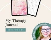 Therapy Journal Session INSTANT DOWNLOAD Wellness Journal | Mental Health | Anxiety Relief | Digital | Goodnotes | Digital