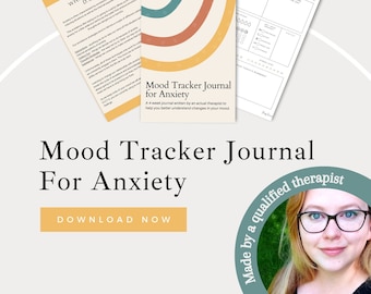Digital Mood Tracker Journal INSTANT DOWNLOAD Mental Health, Daily Check-In for Mental  Wellness, Journaling Prompts, Anxiety, Rainbow
