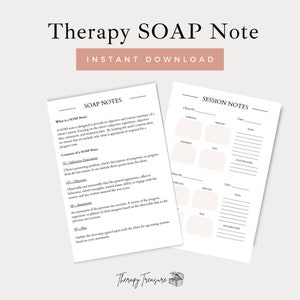 Soap Template Mental Health | Therapist Notes | Soap Notes Template | Psychotherapy Notes | Therapist Template | Progress Notes Therapist