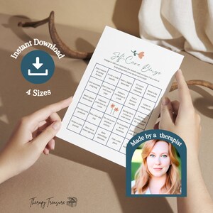 Self Care Bingo Printable| Mental Health Bingo | Wellness Bingo | Self Care Challenge | Printable Bingo Cards | Self Care Checklist